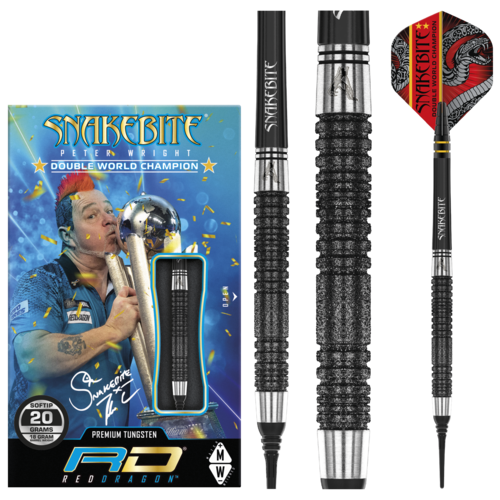 Red Dragon Red Dragon Peter Wright Double World Champion SE 85% Soft Tip - Dartpijlen