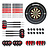 Winmau Blade 6 Starter Pack + Surround - Dartset