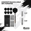 KOTO KOTO Kingfinity Black & Gold 90% - Dartpijlen