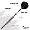 KOTO KOTO Kingfinity Black & Gold 90% - Dartpijlen