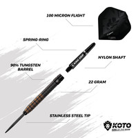 KOTO Kingfinity Black & Gold 90% - Dartpijlen KOTO KOTO Kingfinity Black & Gold 90% - Dartpijlen