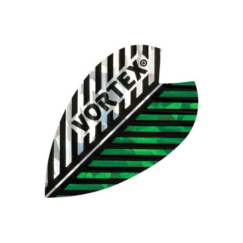 Harrows Harrows Vortex Feather Green/Silver - Dart Flights