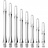 Cosmo Darts Fit Shaft Gear Slim - Clear - Spinning - Dart Shafts