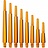 Cosmo Darts Fit Shaft Gear Normal - Clear Orange - Spinning - Dart Shafts