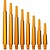 Cosmo Darts Fit Shaft Gear Normal - Clear Orange - Spinning - Dart Shafts