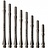 Cosmo Darts Fit Shaft Slim - Titanium Plain - Metal - Locked - Dart Shafts