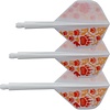 Condor Condor Axe Flight System  - Footprint Bear - Standard White & Orange - Dart Flights