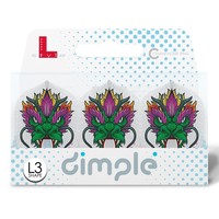 L-Style Champagne Flight L3 Shape Dimple Jules van Dongen Clear White - Dart Flights L-Style L-Style Champagne Flight L3 Shape Dimple Jules van Dongen Clear White - Dart Flights