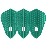 L-Style Champagne L9D Dimple Fantail Pacific Green - Dart Flights L-Style L-Style Champagne L9D Dimple Fantail Pacific Green - Dart Flights