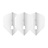 L-Style Champagne Flight L3 Shape Solid White - Dart Flights