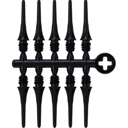 Cosmo Darts Cosmo 2ba Thread Fit Points Plus Black - 50 Pack