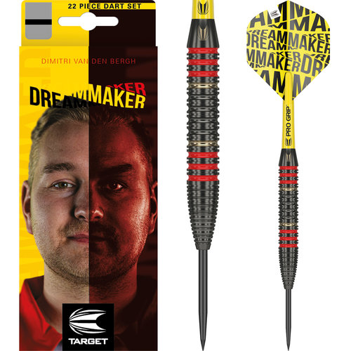 Target Target Dimitri van den Bergh Brass Set 22 Pieces - Dartpijlen