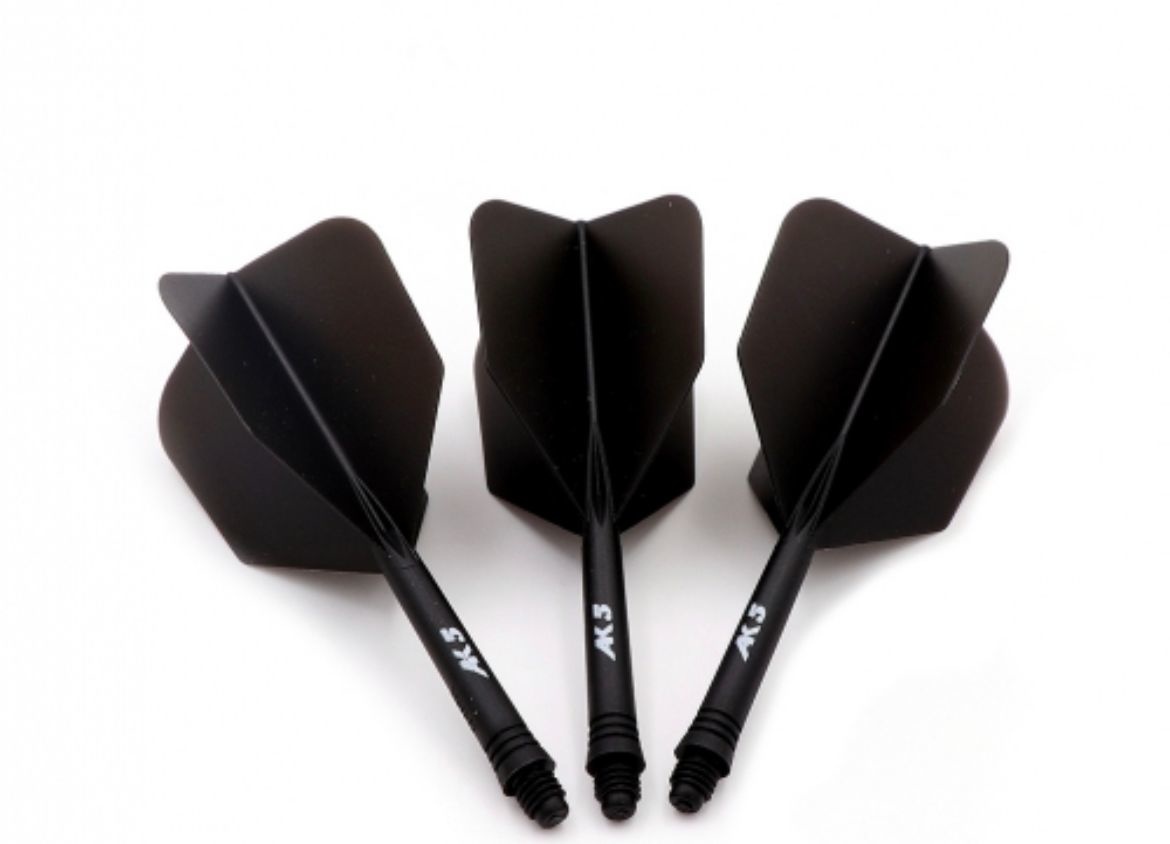 Cuesoul Tero Flight System AK5 Rost Big Wing Black Dart Flights