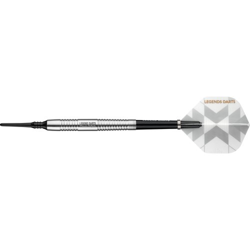 Legend Darts Legend Darts Mensur Suljovic 90% Silver Soft Tip - Dartpijlen