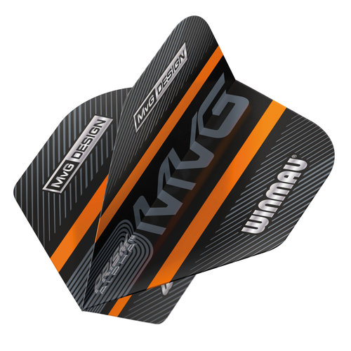 Winmau Winmau Prism Alpha Black MVG Orange - Dart Flights