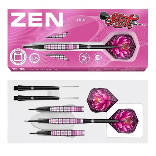 Shot Shot Zen Juji 80% Soft Tip - Dartpijlen