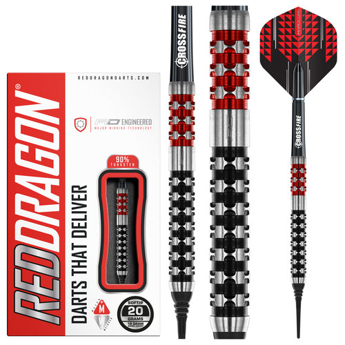 Red Dragon Red Dragon Crossfire 90% Soft Tip - Dartpijlen