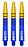 Red Dragon Nitrotech Blue/Gold - Dart Shafts