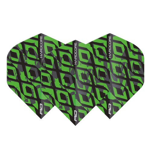 Red Dragon Red Dragon Hardcore Radical Black & Green - Dart Flights