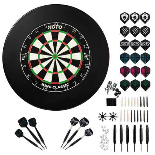 KOTO KOTO King Classic Edition + Surround + KOTO Accessory Kit Steeltip Black 90 Pieces - Dartset