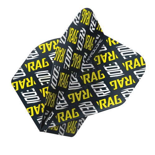 Red Dragon Red Dragon Red Dragon Hardcore XT Yellow and White Red Dragon Logo - Dart Flights