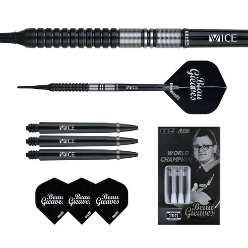 ONE80 ONE80 Beau Greaves VHD Black Edition 90% Soft Tip - Dartpijlen