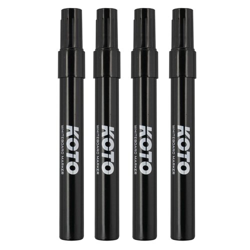 KOTO KOTO Whiteboard Marker Black 4pcs