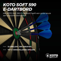 KOTO KOTO SOFT 590 Elektronisch Dartbord