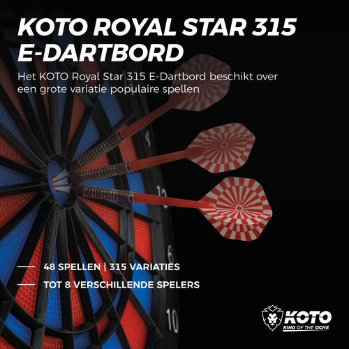 KOTO KOTO Royal Star 315 Elektronisch Dartbord