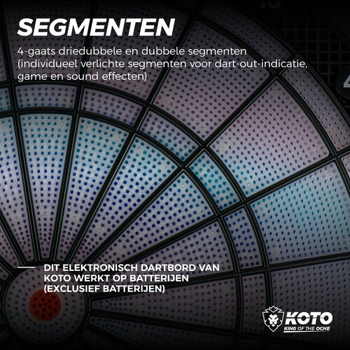 KOTO KOTO Soft Pro Cabinet Elektronisch Dartbord