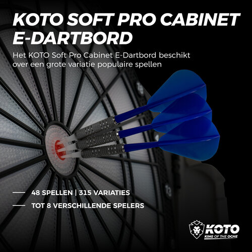 KOTO KOTO Soft Pro Cabinet Elektronisch Dartbord