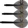 Condor Condor Zero Stress Flight System - Teardrop - The Bull - Clear Black - Dart Flights