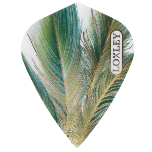 Loxley Loxley Feather Green & Gold Kite - Dart Flights