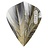 Loxley Feather Grey & Gold Kite - Dart Flights