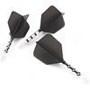 CUESOUL Cuesoul - ROST T19 Integrated Dart Flights - Big Wing - Black Clear