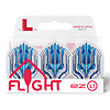L-Style L-Style Champagne Flight EZ L1 Standard Origin Series Clear Blue - Dart Flights