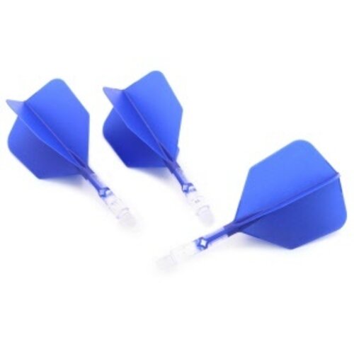 CUESOUL Cuesoul - ROST T19 Integrated Dart Flights - Big Wing - Blue Clear