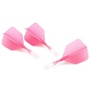 CUESOUL Cuesoul - ROST T19 Integrated Dart Flights - Big Wing - Pink Clear