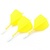 Cuesoul - ROST T19 Integrated Dart Flights - Big Wing - Yellow White