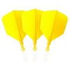 CUESOUL Cuesoul - ROST T19 Integrated Dart Flights - Big Wing - Yellow Clear