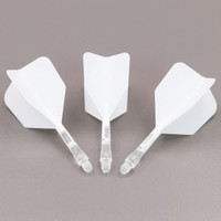 CUESOUL Cuesoul - ROST T19 Integrated Dart Flights - Big Wing - White Clear