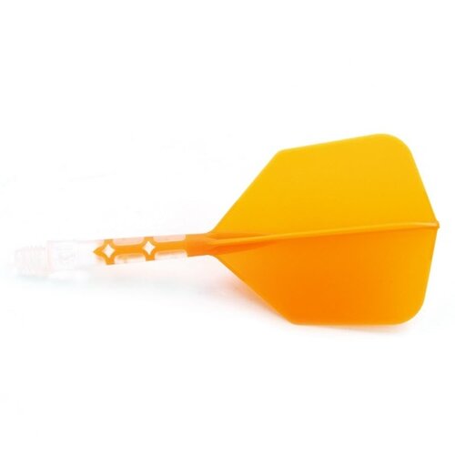 CUESOUL Cuesoul - ROST T19 Integrated Dart Flights - Big Wing - Orange Clear