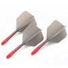 CUESOUL Cuesoul - ROST T19 Integrated Dart Flights - Big Wing - Grey Red