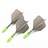 Cuesoul - ROST T19 Integrated Dart Flights - Big Wing - Grey Green