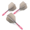 CUESOUL Cuesoul - ROST T19 Integrated Dart Flights - Big Wing - Grey Pink