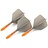 Cuesoul - ROST T19 Integrated Dart Flights - Big Wing - Grey Orange