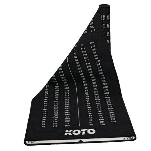 KOTO KOTO Carpet Checkout Dartmat 237 x 80 cm