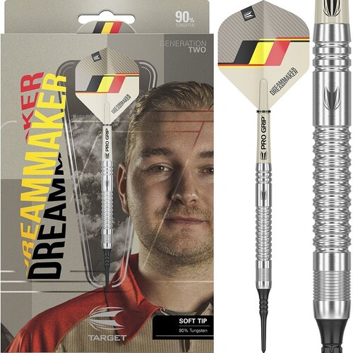 Target Target Dimitri van den Bergh G2 SP 90% Soft Tip - Dartpijlen