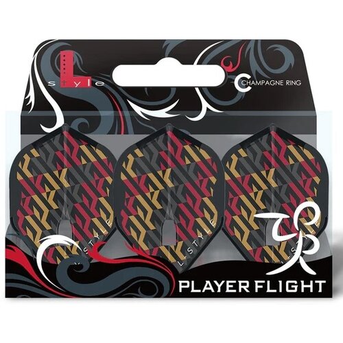 L-Style L-Style Champagne Flight L1 Pro Standard Nico Kurz V2 Black - Dart Flights