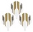 Cuesoul - Tero Flight System AK4 Golden Pattern - White Standard - Dart Flights